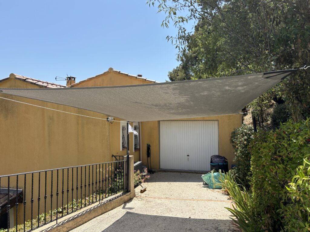Voile d'ombrage pour Carport
