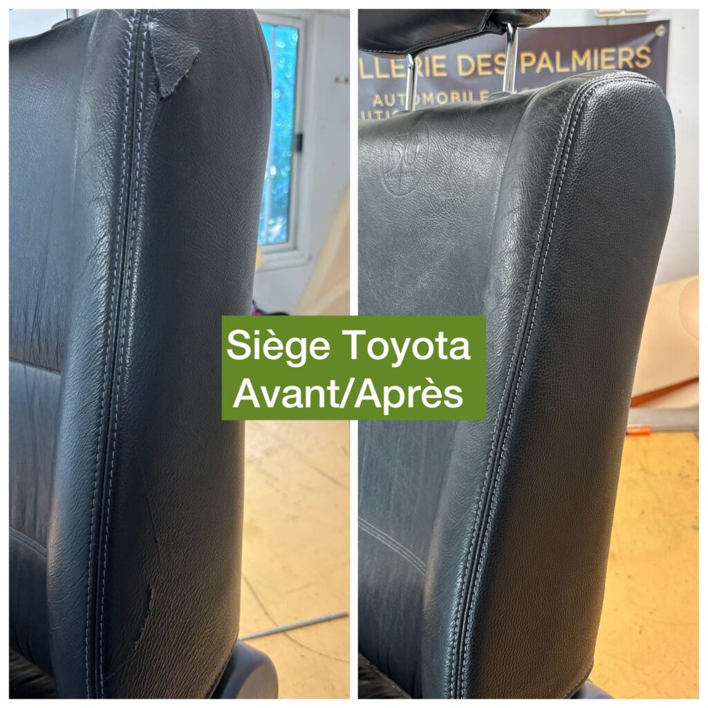 Réparation siège Toyota abimé